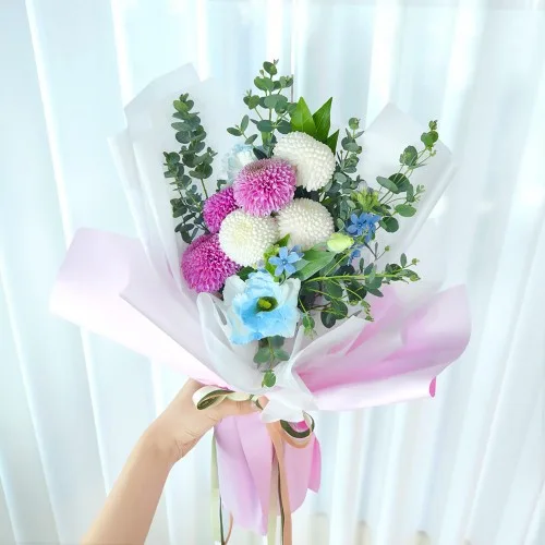 전국 꽃다발 쁘띠 퐁퐁국화